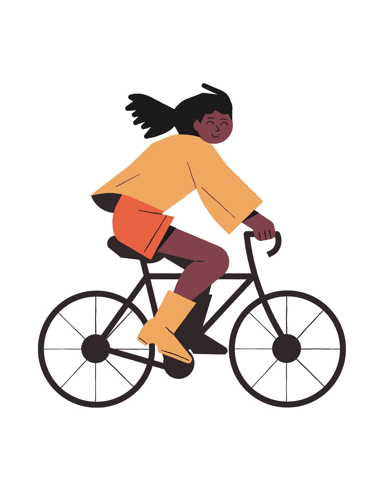 L’évadé du Nevada dévalait le vallon sur un vilain vélo volé. 